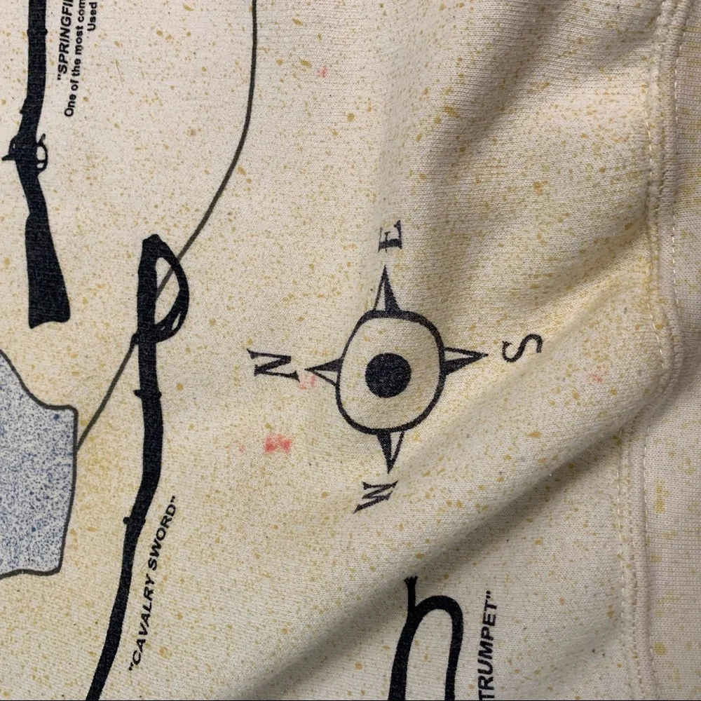 Vintage 90s art unlimited civil war all over print sweatshirt made in USA - Picture 9 of 9